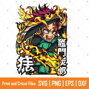Tanjiro Artwork Anime SVG