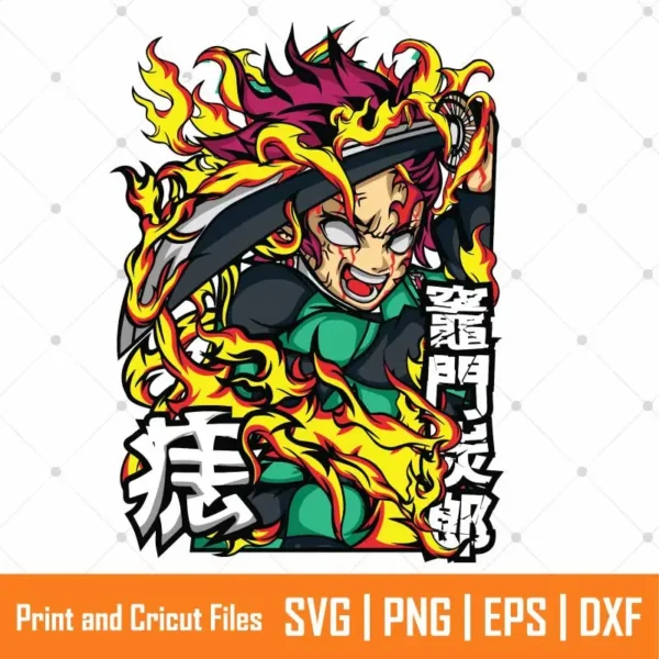 Tanjiro Artwork Anime SVG