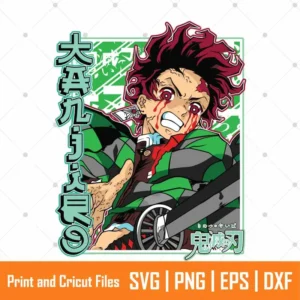 Tanjiro Kamado Anime SVG