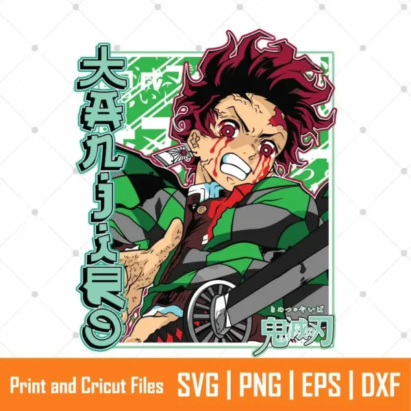 Tanjiro Kamado Anime SVG