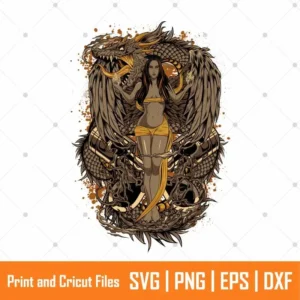 The Fallen Angel Anime SVG