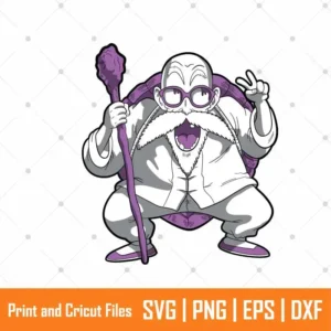Turtle Hermit DBZ Anime SVG