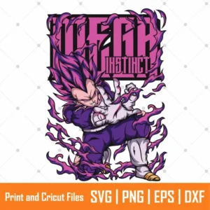 Vegeta Ultra Ego Anime SVG