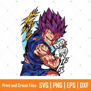 Vegeta Warrior Anime SVG