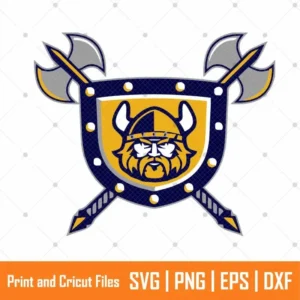 Viking Shield Sports SVG