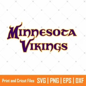 Vikings Font Logo Sports SVG