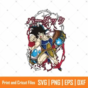 Warrior Bardock Anime SVG