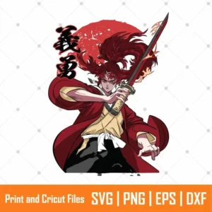 Yoriichi Demon Slayer Anime SVG