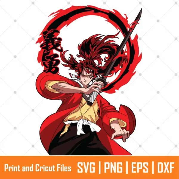 Yoriichi Slayer Anime SVG