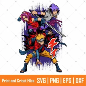 Young Ninja Characters Anime SVG