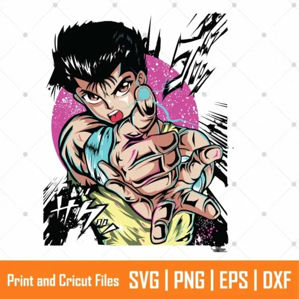 Yusuke Urameshi Anime SVG