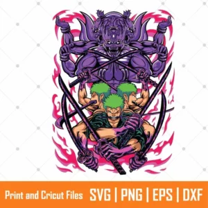 Zoro Straw Hat Anime SVG