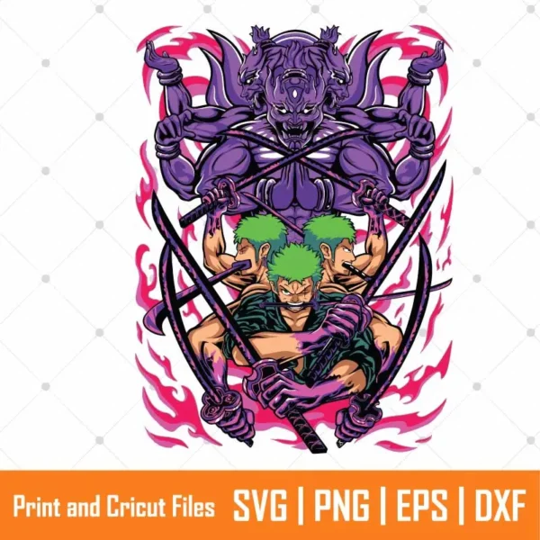 Zoro Straw Hat Anime SVG