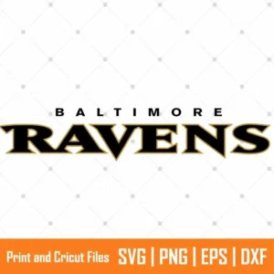 Baltimore Ravens Font Sports SVG