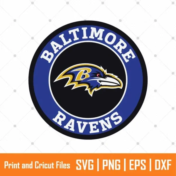 Baltimore Ravens Logo Sports SVG