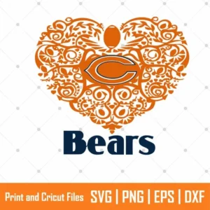 Bears Heart Sports SVG