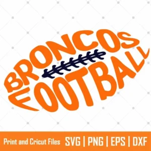 Broncos Football Sports SVG