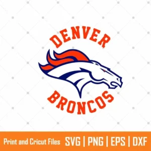 Broncos Monogram Sports SVG