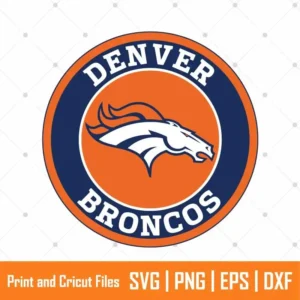 Denver Broncos Mascot Sports SVG