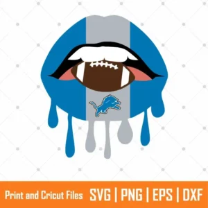 Detroit Dripping Lips Sports SVG