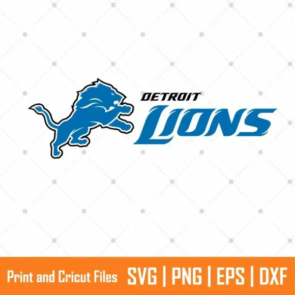 Detroit Lions Logo Sports SVG