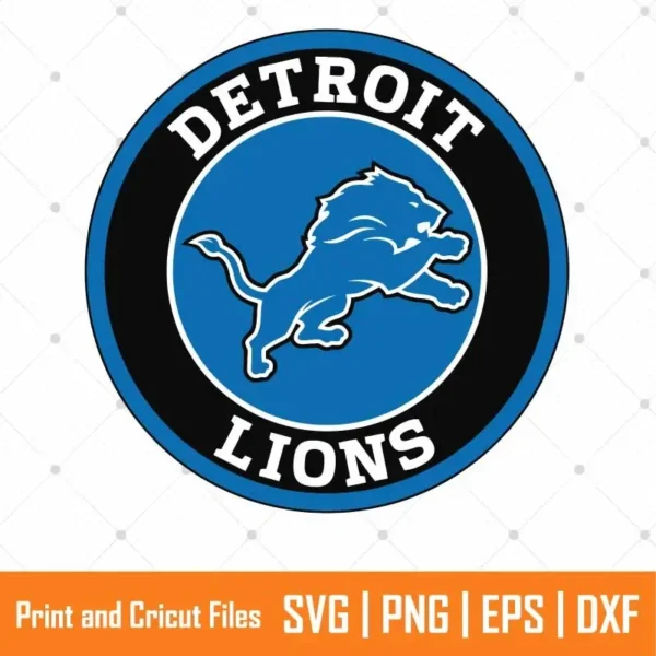 Detroit Lions Logo Sports SVG
