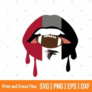 Dripping Lips Falcons Sports SVG
