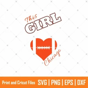 Girl Loves Bears Sports SVG