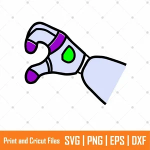 Iron Hand Cartoon SVG