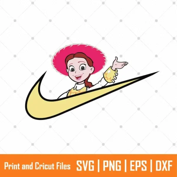 Jessi Swoosh Cartoon SVG