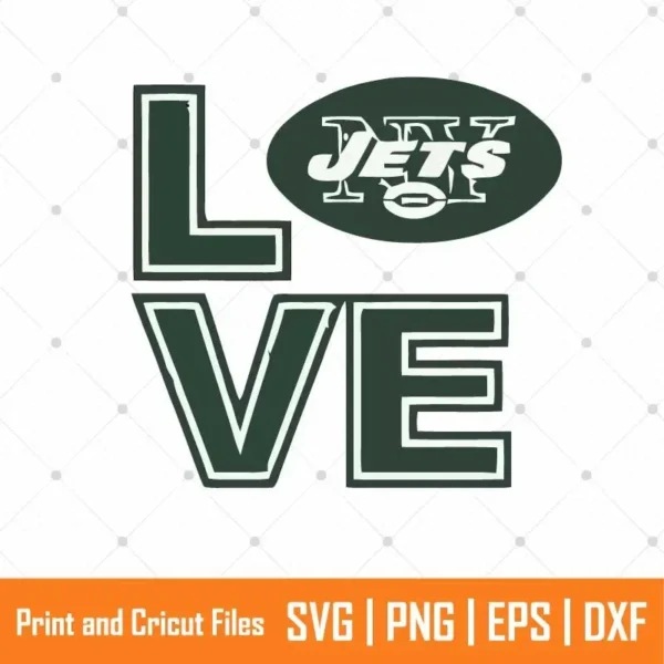 Love Jets Sports SVG