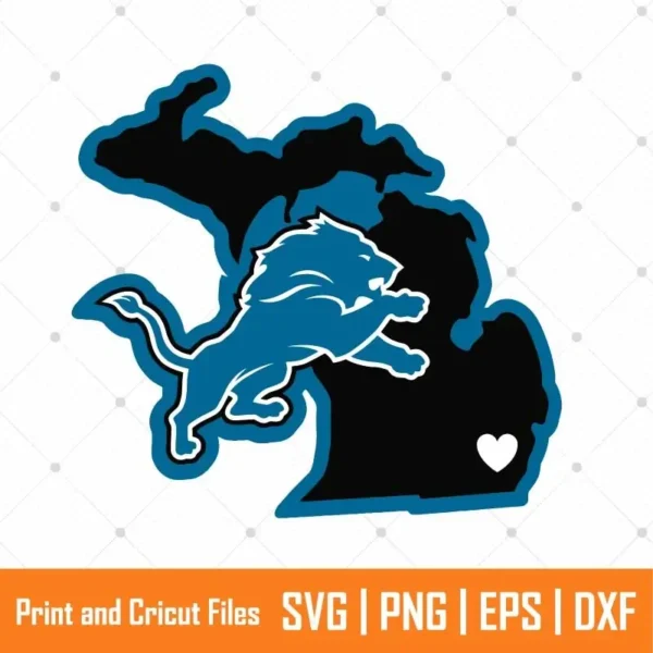 Michigan Lions Sports SVG