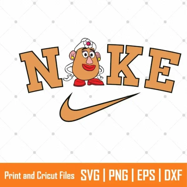 Mrs Potato Cartoon SVG
