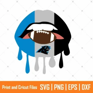 Panthers Dripping Lips Sports SVG