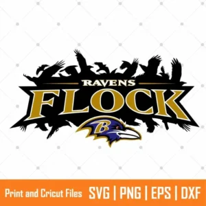 Ravens Flock Sports SVG