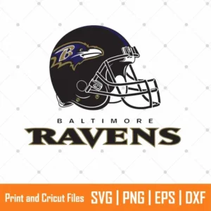 Ravens Helmet Sports SVG