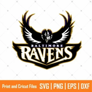 Ravens Logo Sports SVG