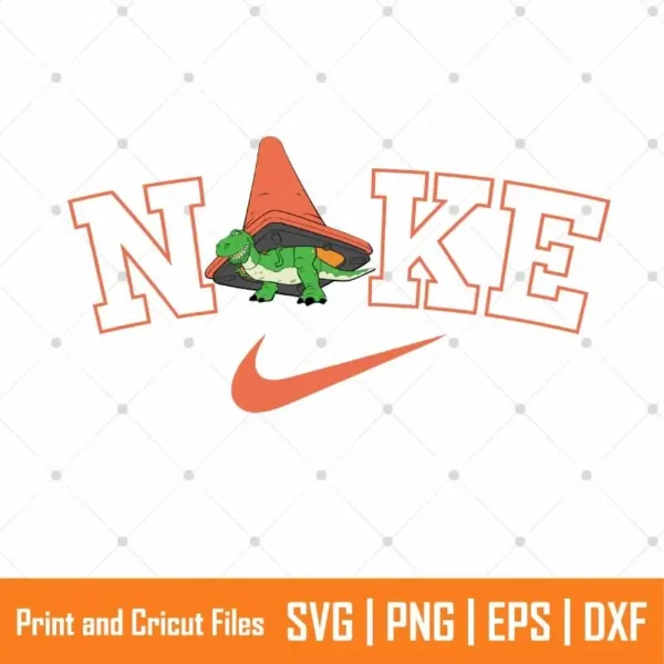 Rex Traffic Cone Cartoon SVG