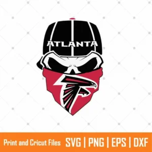 Skull Falcons Sports SVG