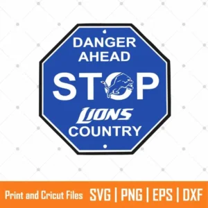 Stop Lions Country Sports SVG