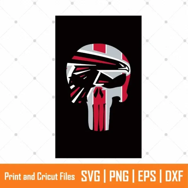 Sugar Skull Atlanta Sports SVG