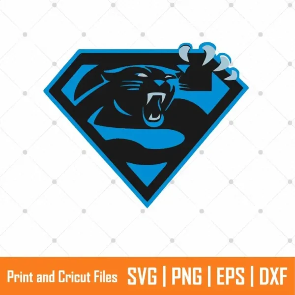 Superhero Panthers Sports SVG