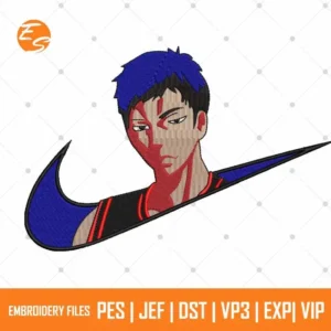 Kuroko free anime embroidery design