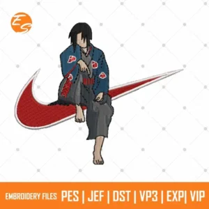 Uchiha free anime embroidery design