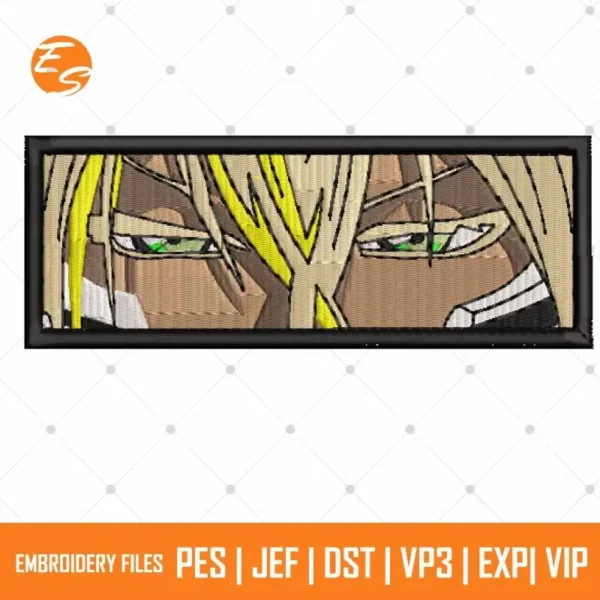 Bleach eyes free anime embroidery design