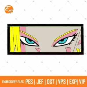 Black maria eyes anime free embroidery design