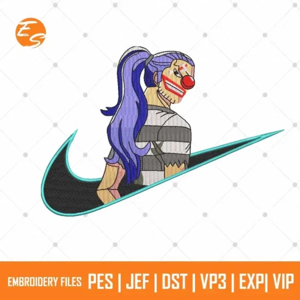 Buggy anime free embroidery design