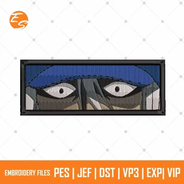 Demon slayer anime eyes free embroidery file