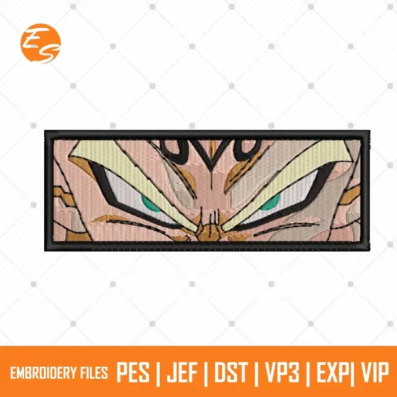 Dragon Ball anime eyes free embroidery file