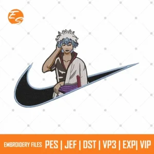 Gintoki anime free embroidery file